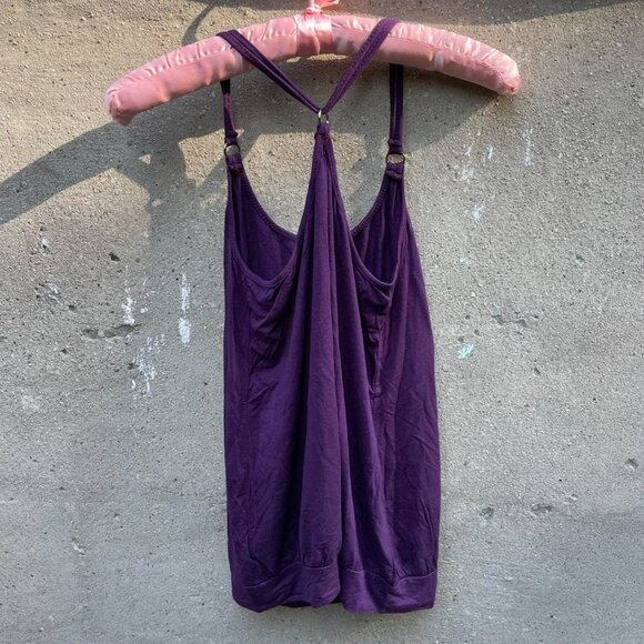 Y2K Purple Sequin Strappy Top - Picture 8 of 8